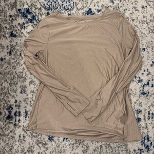 Old Navy Women's Taupe Long Sleeve Top